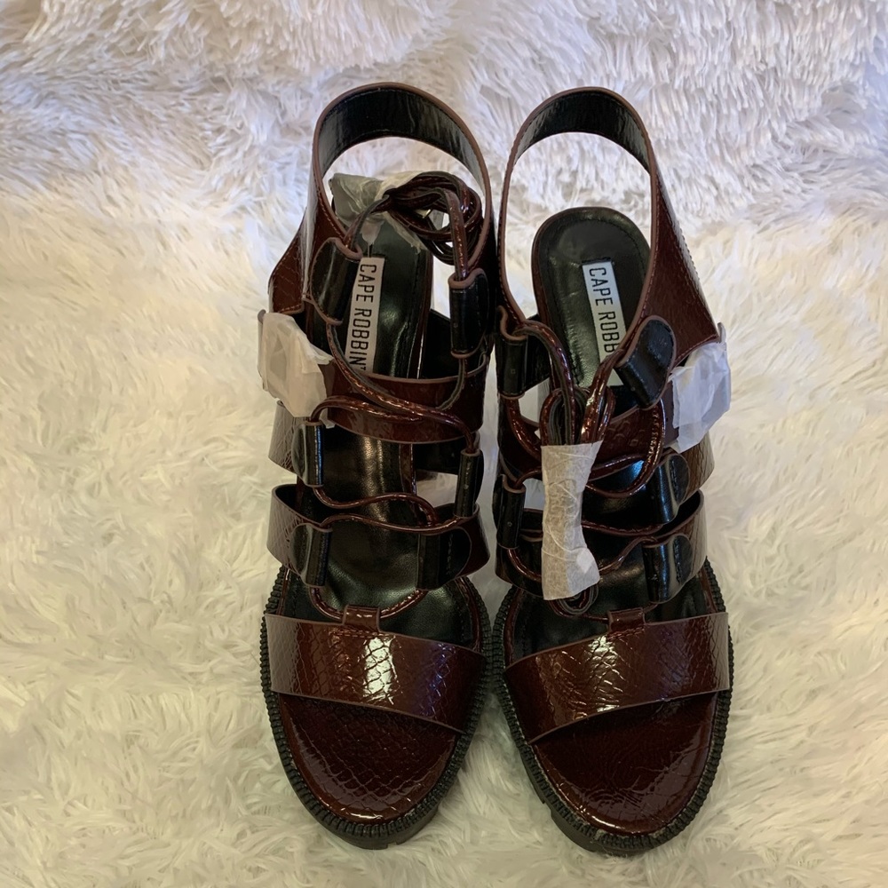 Cape Robbin wine colored heels